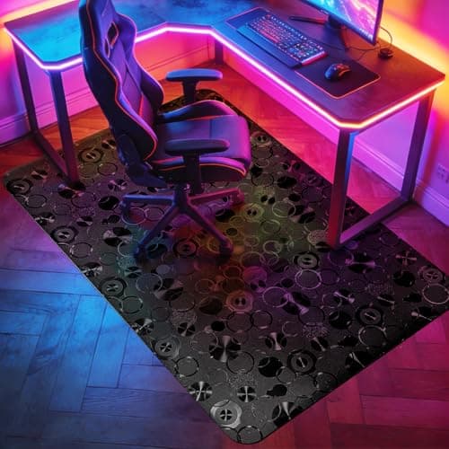 Vicwe Office Chair Mat for Hardwood Floor,36"x55" Office Chair Mats, Anti-Slip Computer Chair Mat for Gaming Rolling Chair, Desk Chair Mat for Home, Office (Black) - Image 1
