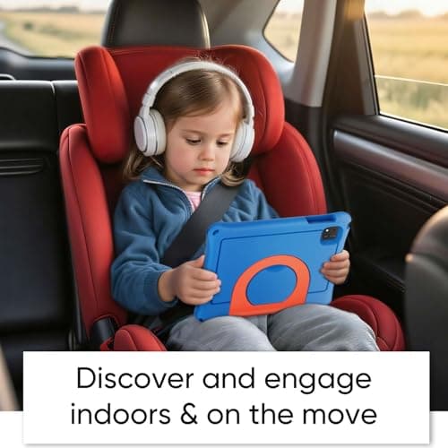 JIKOCXN Kids Tablet, Android Tablet for Kids 10 inch Octa-Core with Case, 24GB RAM 64GB ROM 1TB TF Card Expandable for Toddler Children, Parental Control, Dual Camera, BT5.0, WiFi, Gift (Blue) - Thumbnail 5