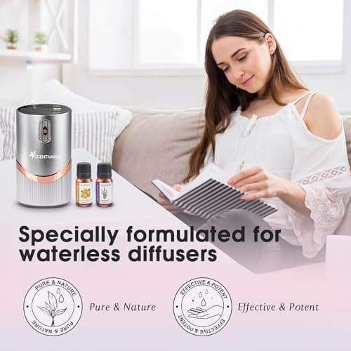 Essential Oils Set - 100% Pure & Natural Organic Essential Oil Gift Set (10ml/0.34fl.oz) Therapeutic Grade, Great for use in Aromatherapy, Diffuser, Humidifier, DIY Candle, Soap and Bath Bombs Making - Thumbnail 5