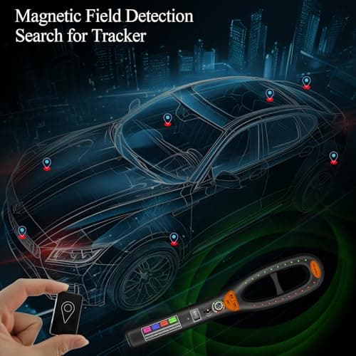 CHIRSMIP Hidden Camera Detector, Camera Finder, Bug Detector for Listening Devices, Magnetic Tracker Finder, Portable Privacy Protection Device for Hotels, Vehicles, Offices, Fitting Rooms and Travel - Thumbnail 3