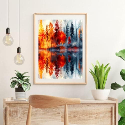 igoodom Diamond Art Kits for Adults, Landscape Diamond Painting Kit, Full Drill Round Landscape Diamond Art Kits, DIY Gem Art and Crafts for Home Wall Decor Gift 12x16inch - Thumbnail 2