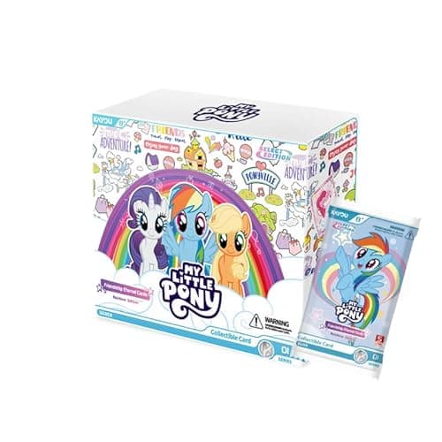KAYOU My Little Pony Friendship Eternal Cards, Rainbow Edition English Series 1, Display Box, 20 Packs, 146 Cards, 10 Rarity Levels
