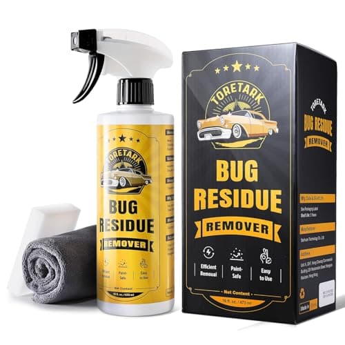 toretark Bug Remover for Cars Exterior - Tree Sap Remover for Cars Exterior, Quickly Dissolves for Water Spot, Bird Poop, Resin, Grease, Tar - PH Neutral, Safe on Paint, Rubber, Chrome, Glass - Image 1