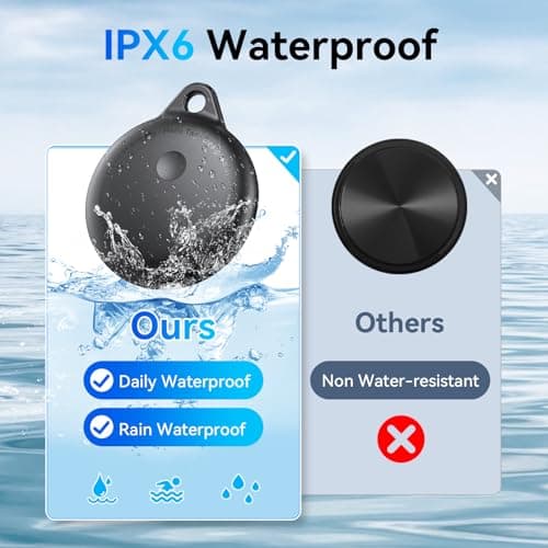 Smart Tags-4 Pack, Smart Bluetooth Tracker Work with Apple Find My, Key Finders and Find My Tracker, Game Changer Waterproof Smart Tag with Key Ring Tracker Tag for Keys/Luggage/Wallet etc - Thumbnail 4