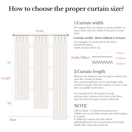 THREE GIRLS Pinch Pleated Blackout Curtains 95 Inches Long - Printed Flower Linen Blend Drapes, Thermal Insulated Double Layer, French Country Farmhouse for Living Room Bedroom, Back Tab Set 2 Panels - Thumbnail 2