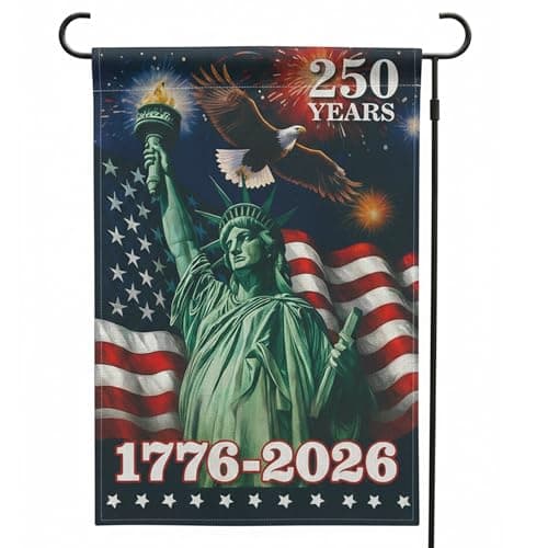 USA 250th Anniversary Garden Flags,America Garden Flags For Outside,12x18'',Double Sided Flag For Outdoor Garden Decor (Liberty) - Image 1