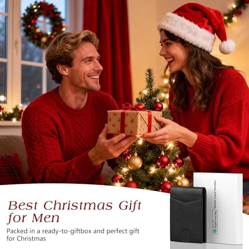 Auskang Smart Wallet For Men, Mens Gift, Works with Apple Find My, Minimalist Leather Wallet For Men, RFID Blocking, Credit Card Holder, Wallet with Smart Tracker, Wireless Charging (No Pattern) - Thumbnail 6