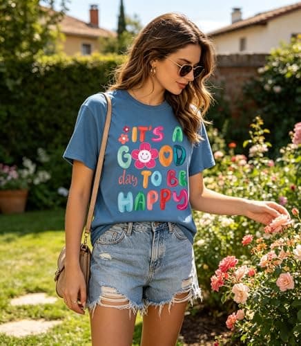 SFHFY Mental Health Shirt Women:Be You Tshirt Be Kind T-Shirt Positive Kindeness Tee Motivational Inspirational Top A-Blue - Thumbnail 4