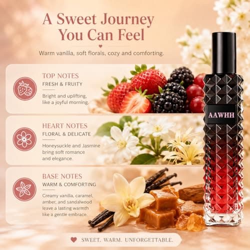TKBJ Miss Adventure Vanilla Eau de Parfum for Women, Sweet Floral Gourmand Perfume with Vanilla & Amber Notes, Long Lasting Everyday Fragrance, 1.0 fl oz - Thumbnail 3