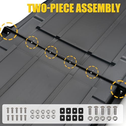 Maxzina Slide-Out Truck Bed Cargo Tray Compatible with 2022-2025 2026 Ford Maverick HDPE Lightweight Sliding Organizer Trolley System for 2024 Maverick Accessories (4.4FT+ Bed ONLY) - Thumbnail 4