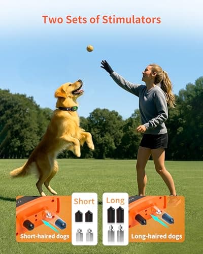 BarKar Dog Shock Collar with 4 Training Modes, IPX7 Waterproof Dog Training Collar with IPX4 Remote, 2600FT Electric Collar with Beep, Shock, Vibration & Shock Boost for All Breeds - Thumbnail 5