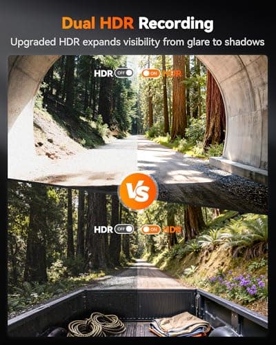 WOLFBOX X5 Duo 4K+2.5K Dash Cam Anti-Shake, 8MP STARVIS 2 IMX678 IMX675, Dual Car Camera Front and Rear, 5.8GHz Wi-Fi GPS, Included 64GB Card, Voice Control, Touch Screen, Parking Mode - Thumbnail 5