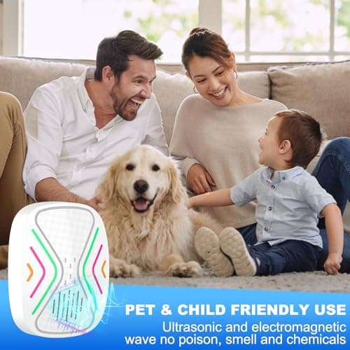 Ultrasonic Pest Control Repeller, Indoor Mouse Repellent for Rats, Mice, Bats, Rodents, Roaches, Cockroaches, Insects, and Mosquitoes – Electronic Plug-in Pest Repeller 6 Pack - Thumbnail 6