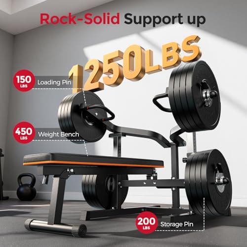 FEIERDUN Chest Press Bench with Independent Arms, 1250LB Capacity Adjustable Strength Machine - Thumbnail 3