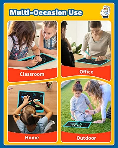TEKFUN LCD Writing Tablet for Kids, Teen Girl Boy Gifts Ideas, Educational Toys for Boys 8 7 6 5 4 3 Year Old, Drawing Board for Kids Adults (15in Blue) - Thumbnail 6
