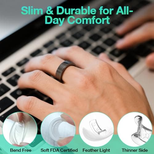 YWXTW [Invisible Grips for Oura Ring Size Adjuster, Waterproof Adhesive Guard Compatible with Samsung/Ultrahuman Ring, Thinner Sizers for Loose Rings, 8 Pack [Clear] - Thumbnail 4