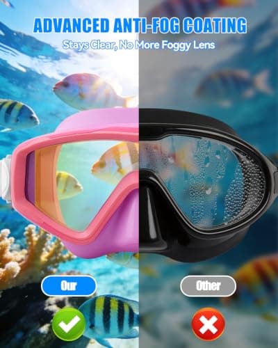 Aegend Swim Goggles for Adults Kids - 220°Wide View Anti-Fog Goggles with Mesh Bag for Indoor Outdoor Pool Beach Swimming - Thumbnail 2
