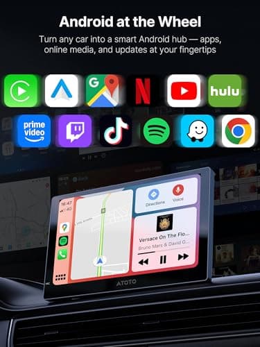 Portable Carplay Screen, Full Android System Car Tablet with Wireless CarPlay & Android Auto, 9.25” Smart Driving Display with BackupCam & DashCam, 4G LTE, Voice Control/GPS/Dual Bluetooth/Mirror Link - Thumbnail 5