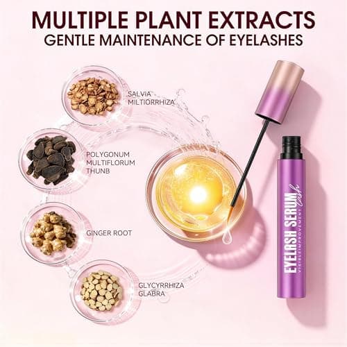 Lash Serum for Eyelash Growth, Advanced Lash Enhancing Serum with Formula to Boost Longer Fuller and Thicker Lashes, Eyelash Growth for Sensitive Eyes, Cruelty-Free - Thumbnail 3