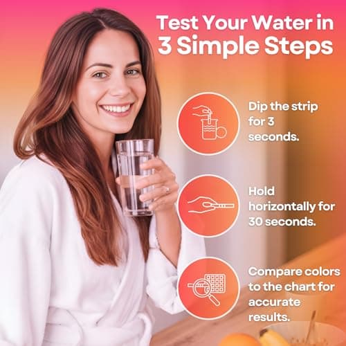 17-in-1 Drinking Water Test Kit -125 Parameters Tests Strips for Home, Tap and Well Water Quality Testing -Detects Hardness, Lead, Iron, pH, Copper, Fluoride & Chlorine-Easy Accurate Result - Thumbnail 3