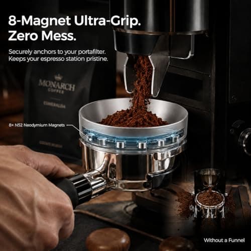 51mm Espresso Accessories Kit, Coffee Distributor & Tamper Leveler with Mat, WDT Tool, Dosing Funnel, Puck Screen & Cleaning Brush, Barista Tools for 51mm Portafilter Espresso Machines - Thumbnail 3