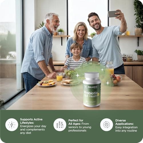 Probiotics 50 Billion CFU, 15 Strain Shelf Stable Formula with Targeted Release Technology, Digestive Health and Immune Support for Busy Professionals, 60 Vegetarian Capsules, 2 Month Supply - Thumbnail 4