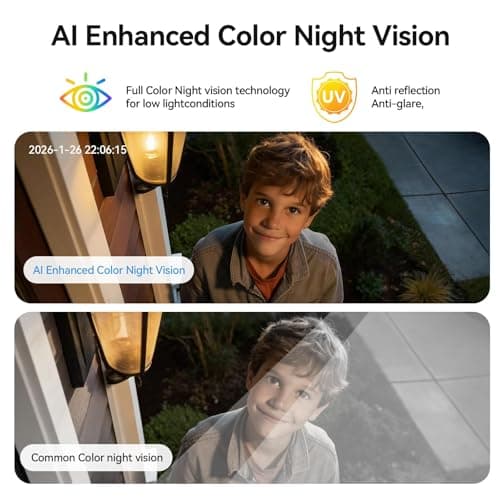 Seeborder 2K Window Camera No Drill Window Cameras，5G & 2.4GHz Indoor Window Security Camera for Home Security with Color Night Vision, Anti-Glare, AI Person & Motion Detection, 24/7 Recording 2Pack - Thumbnail 3