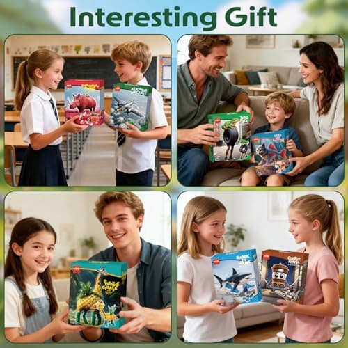 Italian Brainrots Building Block Sets, Party Favors for Kids 4-8 8-12 Tung Tung Tung Sahur Building Set Birthday Goodie Bag Stuffers Classroom Prizes Return Ideal Gifts for Kids Boys Girls Age 6+ - Thumbnail 2