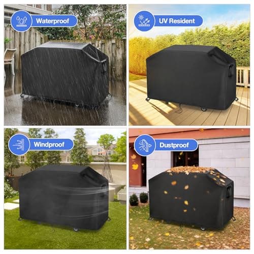 Jungda Grill Cover for Blackstone Model 2022 Blackstone Pellet Grill & Omnivore Griddle Combo,Outdoor Waterproof Griddle Cover - Thumbnail 6