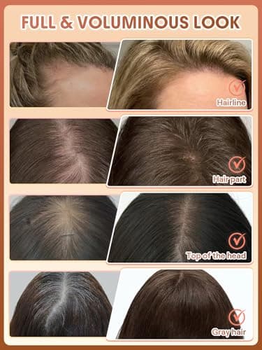 SHEGLAM Ebony Hair Building Fibers 15g, Volume Boost Hair Fiber Mist, Hair Thickening Powder for Thinning Hair, Instant Fuller Hairline & Gray Hair Coverage, 72Hr Long Lasting for Men & Women - Thumbnail 4