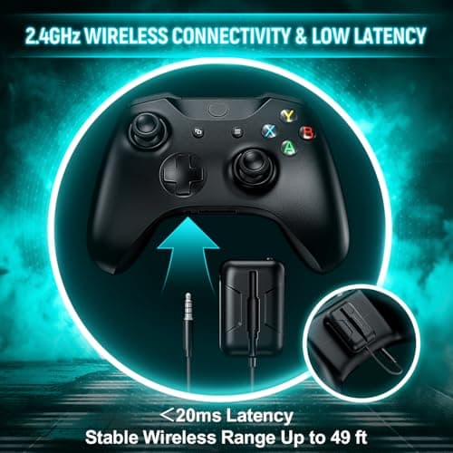 YPBDAN MD33 Wireless Gaming Headset for Xbox Series X|S, Xbox One, PS5, PC – 60H Playtime Bluetooth Headphones with Noise Canceling Mic, 3D Surround - Thumbnail 2
