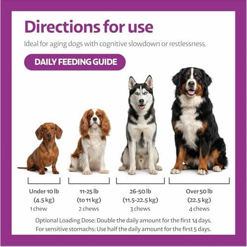 Ayourpets Senior Dog Brain & Cognitive Support Chews – Memory, Focus & Mental Clarity with Brahmi, Ashwagandha & Omega-3 – Ayurvedic Herbal Formula – Fish Flavor – 90 Count - Thumbnail 6