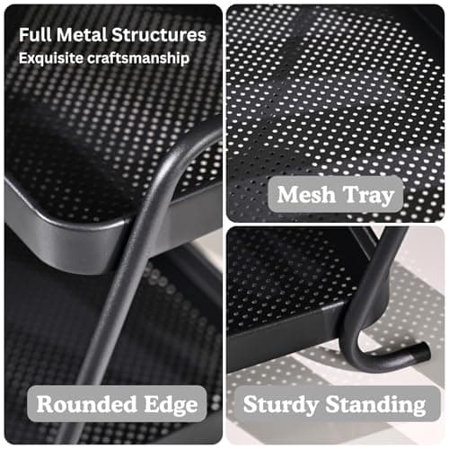 NobleForm Desk Organizer 2-Tier Storage Shelves Multifunctional Desktop Organizer for Office, Dresser, Kitchen, Adjustable Compact Storage Solution for Cosmetics, Office Supplies, Condiments, and Food - Thumbnail 6