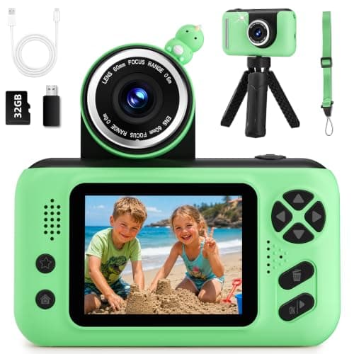Makolle Kids Camera, Birthday Gifts for Boys and Girls Age 3-8, Green - Image 1