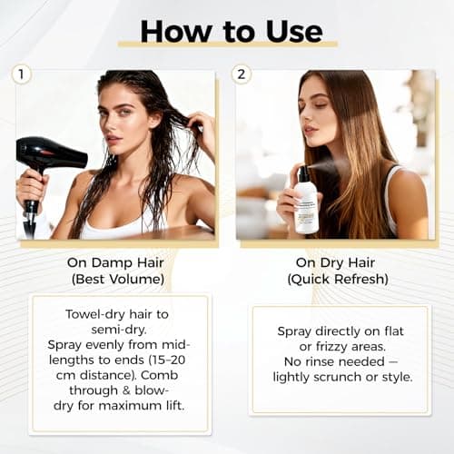 Mokasakiso Hair Thickening Texture Spray (8.5 oz), Volume Texturizing Spray for Fine Hair Women & Men, Hair Volumizer Organic Ingredients, Protects, Strengthens & Repairs - Thumbnail 6