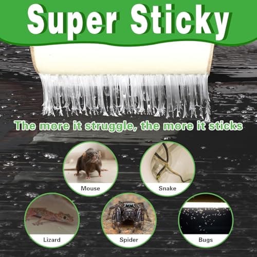Kittmip 12 Pack 47 x 11 Mouse Glue Traps, Large Super Sticky Rat Glue Traps, Anti Slip and Pet Friendly, Peanut Scented Mice Sticky Board That Work for Home Indoor Outdoor Restaurant Kitchen Office - Thumbnail 4