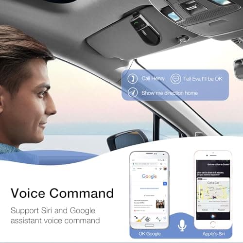 SUNITEC Bluetooth Phone Speaker for Car,Hands Free Bluetooth for Cell Phone - Thumbnail 3