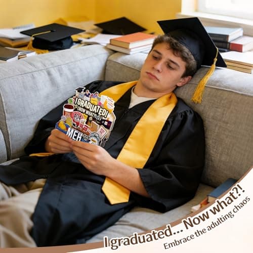 FaCraft Funny Graduation Cards - Relatable Meme I Graduated Now What Adulting is Hard Gifted Kid Burnout I'm Just a Girl/Guy 404 Error Future Not Found - 5-Layer Pop Up for Bestie Class of 2026 - Thumbnail 3