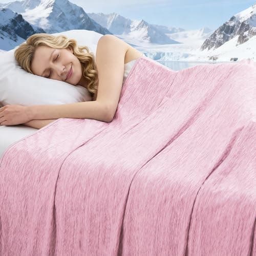PENGZHU TECHNOLOGY Cooling Blanket King Size, 90"x108" Cooling Blankets for Hot Sleepers, Cold Blanket Thin Lightweight Breathable Soft for Couch Bed, Lightweight Blanket Keep Cool for Night Sweats - Image 1