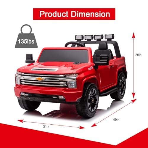 24V Ride on Toys for Kids,2 Seater Ride on Car for Kids Remote Control Kids Electric Cars Kids Driving Car with Bluetooth, Power of Wheel Car for Kids Truck for All Types of Road - Thumbnail 2