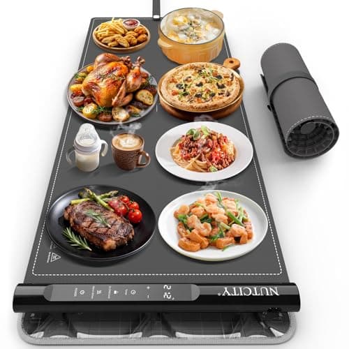 NUTCITY Warming Mat for Food Extra Large 32" x 16", Portable Food Warming Mat with 7 Temperature Settings & 8-Hour Timer, Tortilla Warmer for Gatherings, Parties (Large Size: 32" x 16") - Image 1