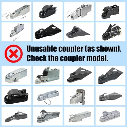 Kukoofyer 2026 Upgraded Trailer Lock Fits 2-5/16 Inch Coupler, Heavy Duty Trailer Hitch Locks, Anti-Theft Trailer Coupler Lock for RV | Cargo | Camper | Dump Trailer (Blue) - Thumbnail 3
