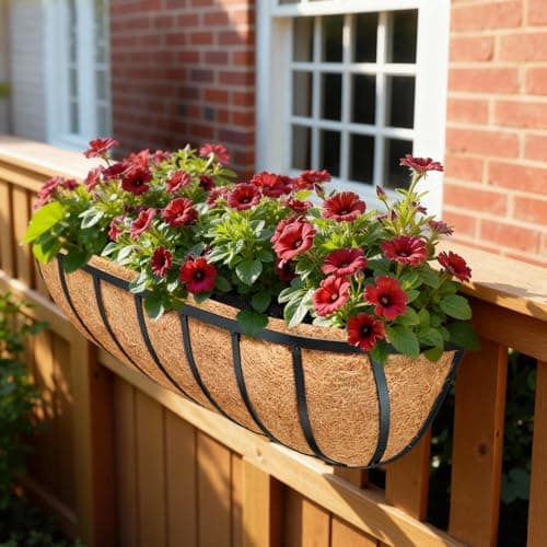 2 Pack 36 Inch Window Box Liners Coco Liners for Planters Coconut Husk Plant Liners 100% Natural Coconut Liners for Planters Coco Coir Liner for Outdoor Planter - Thumbnail 5