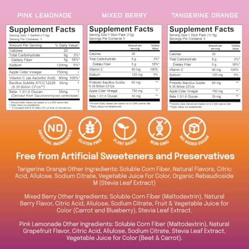 SUU Tribiotics - Prebiotic & Probiotic Drink Mix Packets for Gut Health & Digestive Health | Cutting Mix, Daily Probiotic & Immunity Supplement with Energy Support | 9 Pack Variety - Thumbnail 4