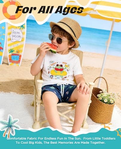 CoozySphere Boys Swimming Trunks Mesh Liner Swim Shorts Quick Dry Bathing Suit Beach Swimsuit Swimwear 5-6 Year Old - Thumbnail 6