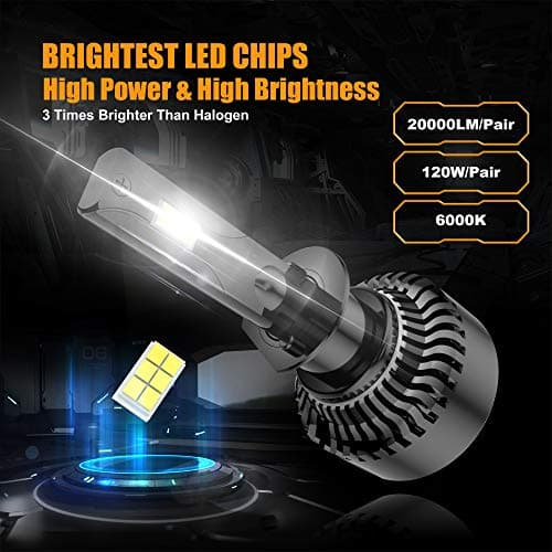 Stemni H1 Bulbs, Ultra Bright H1 Light Bilbs, Plug-N-Play Installation, 6500K Pure White, IP68 Waterproof, Pack of 2 - Thumbnail 4