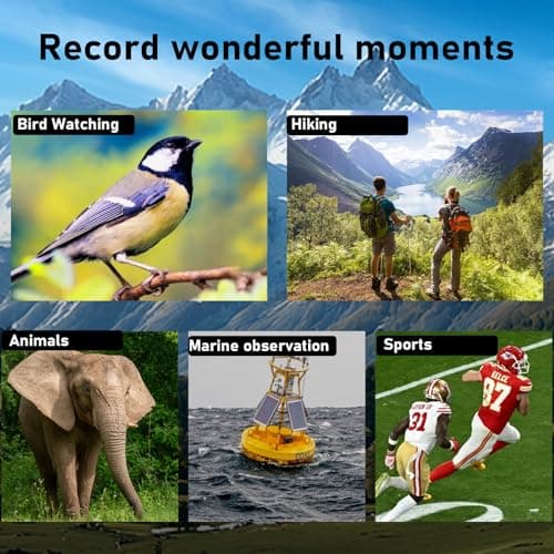TRV High Power 10x42 Binoculars for Adults with Bak7 Prism & BMC Coating - Binoculars for Birdwatching, Hiking, Concerts - Thumbnail 5