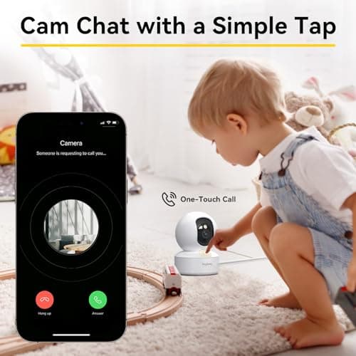 BoyKeep Indoor Camera - 2K Pet Camera, 5G/2.4GHz WiFi Cam for Baby Monitor with Phone App, 360° Pan & Tilt, 2-Way Audio, Color Night Vision, New for 2026 with 12s Free Cloud Storage - Thumbnail 3