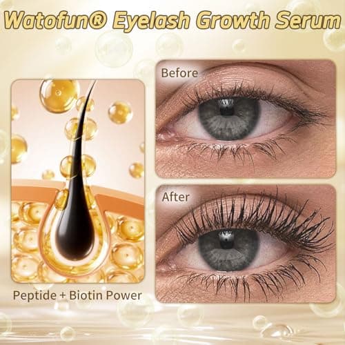 Eyelash Growth Serum with Peptide&Vitamin Infused Formula -Eyelash Serum For Longer, Thicker, Fuller Lashes -Lash serum for Eye lash Growth Safe for Natural Lashes &Extensions-Vegan & Cruelty-Free,5mL - Thumbnail 2
