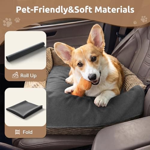 MontVoo Washable Dog Bed Cover, Absorbent Quick Dry Pet Bed Sheet, Easy Hair Removal Couch Covers for Dog/Cat, 24x35 Inches, Waterproof PU Backing Dog Bed Mat for Car Seat/Crate, Cover Only, Darkgrey - Thumbnail 5